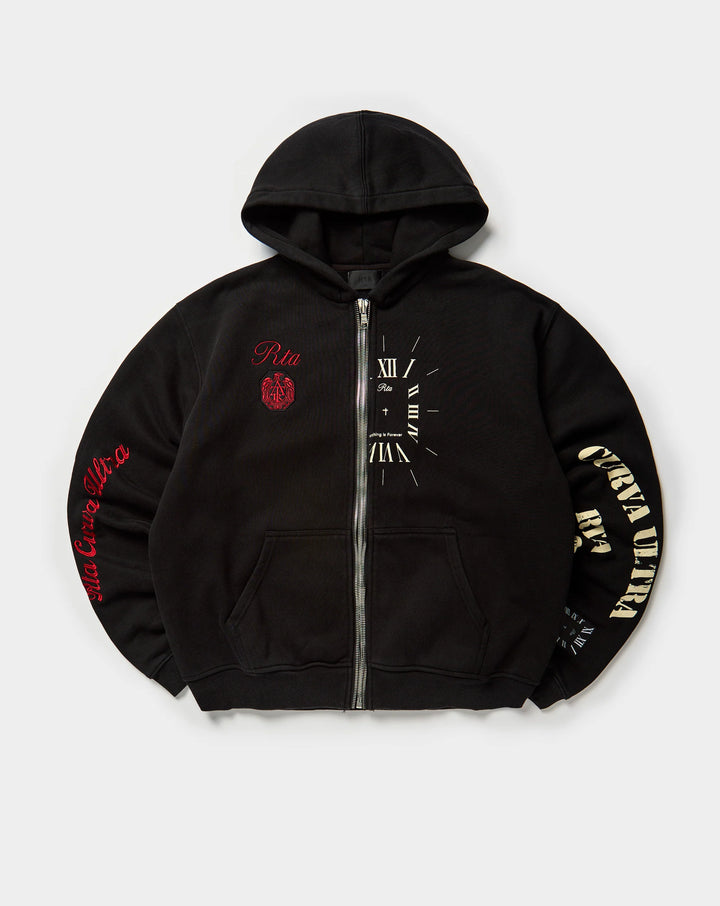 RTA RIKO HALF ZIP UP | VINTAGE BLACK COMBO