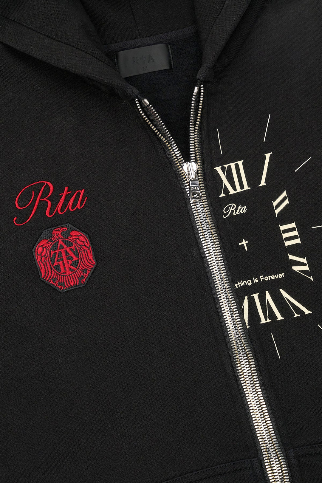 RTA RIKO HALF ZIP UP | VINTAGE BLACK COMBO