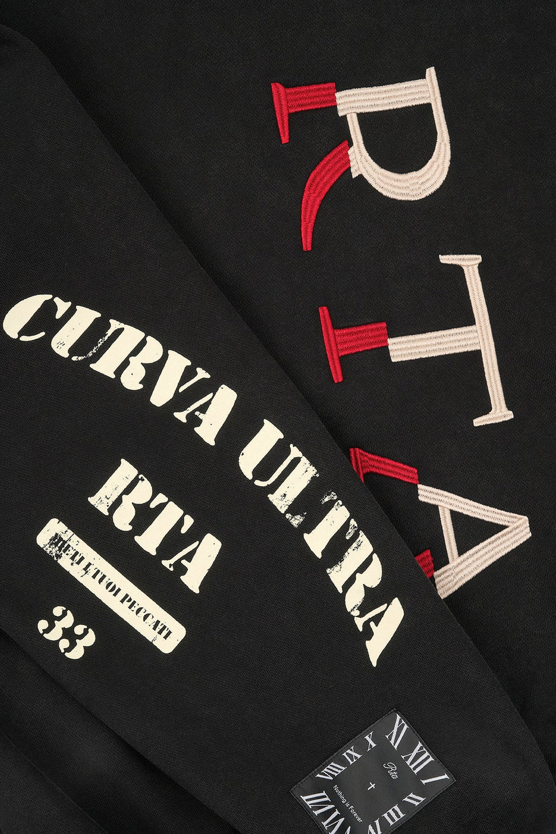 RTA RIKO HALF ZIP UP | VINTAGE BLACK COMBO