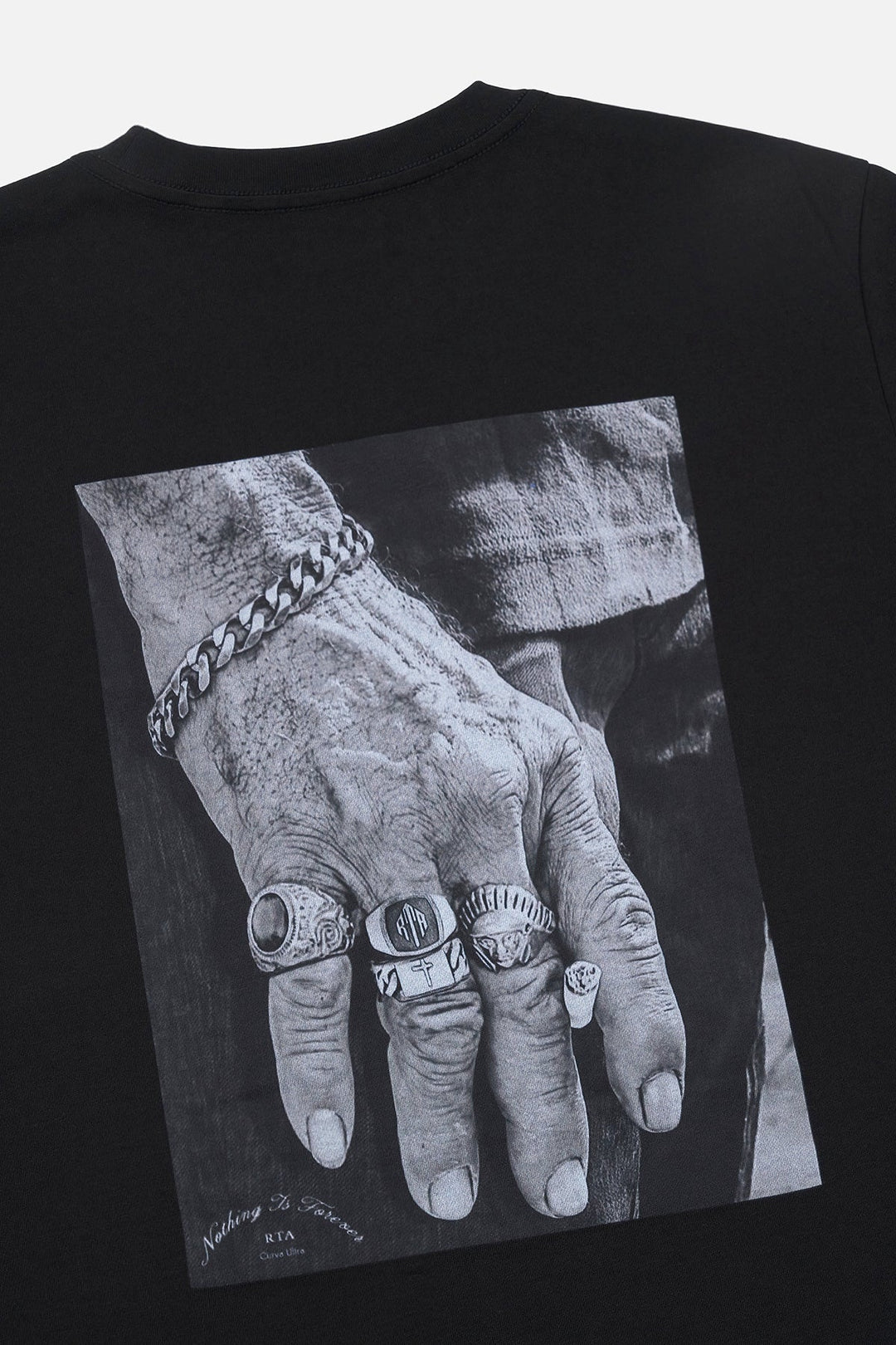 RTA Miguel Swim Trunk - Liam Short Sleeve Tee - Black Mafia Hand