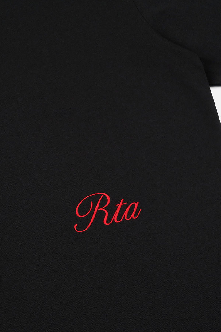 RTA Miguel Swim Trunk - Liam Short Sleeve Tee - Black Nif Script