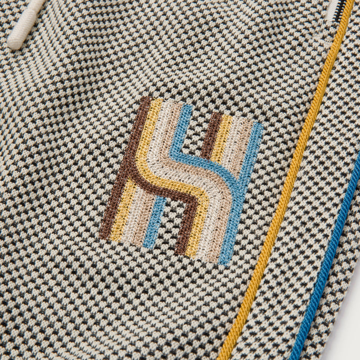 Honor The Gift Novelty Knit Track Pant - Cream