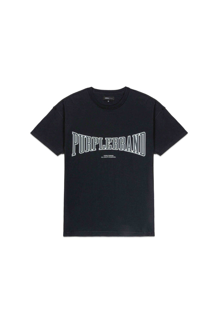 Purple Brand P101 Black JHBB224 Heavyweight T-Shirt - Black