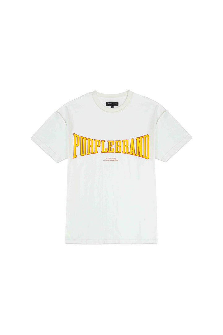 Purple Brand P101 White JHCM224 Heavyweight T-Shirt - White