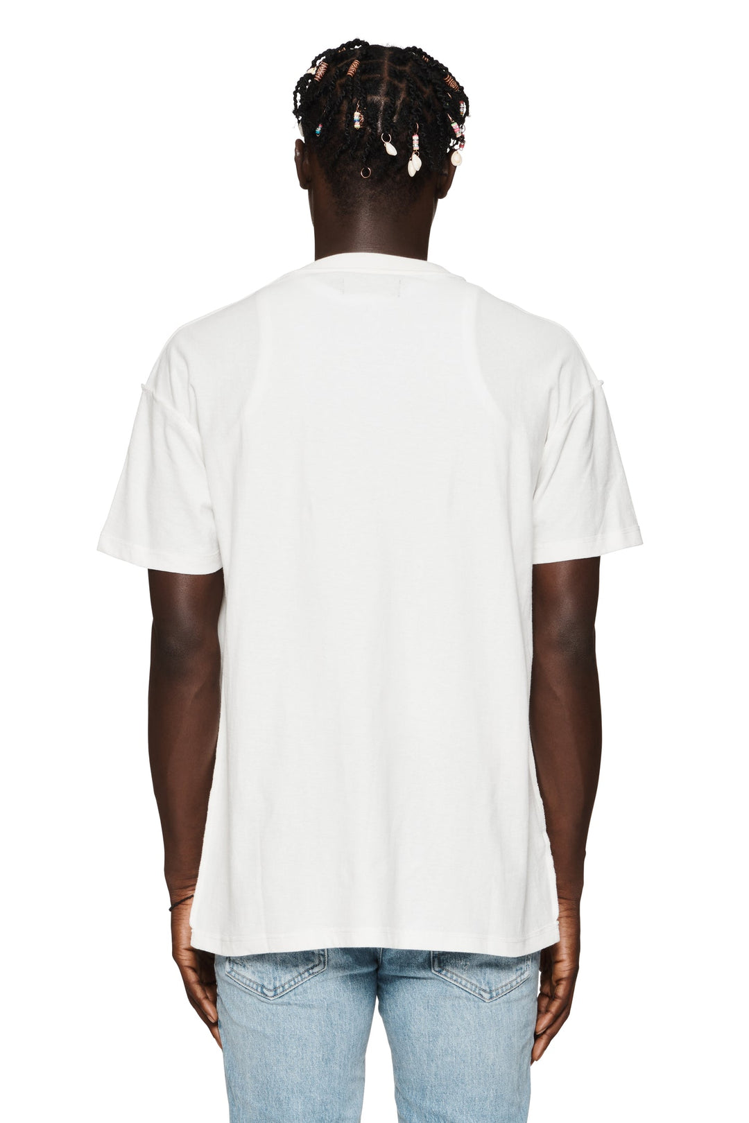 Purple Brand P101 White JHCM224 Heavyweight T-Shirt - White