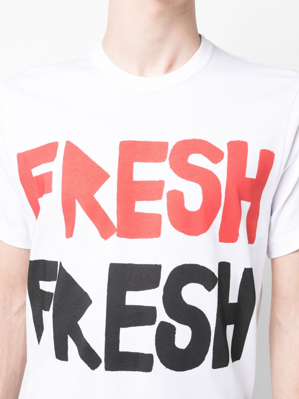 Comme Des Garçons SHIRT Brett Westfall Pigment Print T-Shirt - White - FK-T006-051-2