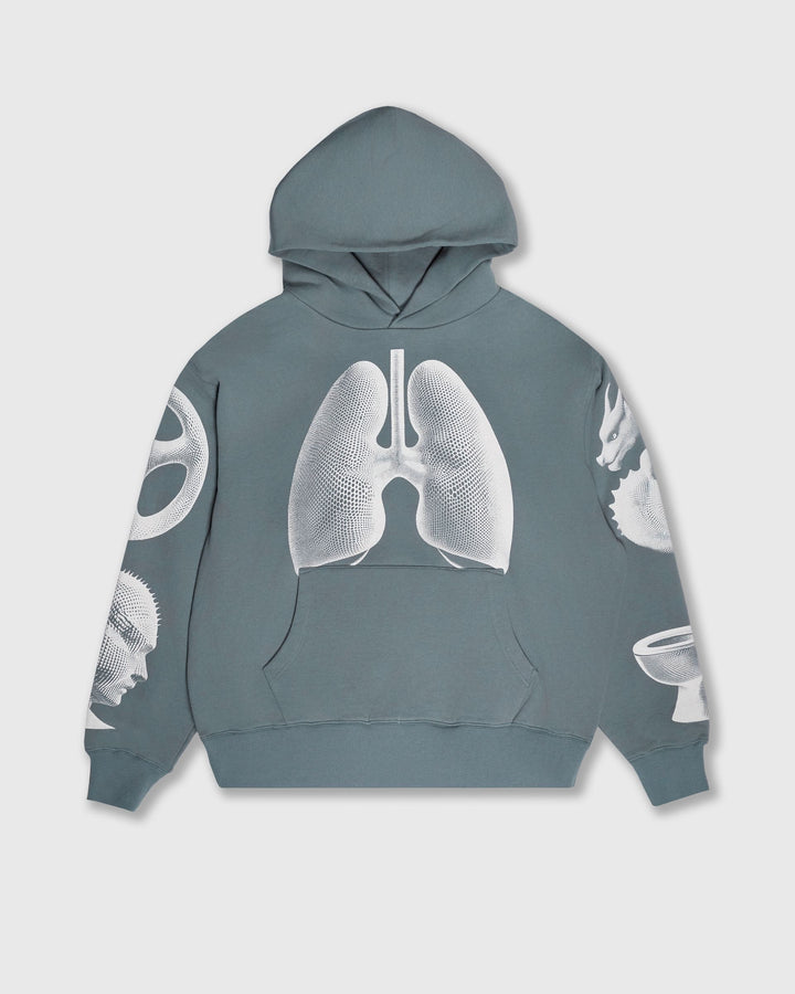 PLEASURES DYSFUNCTION HOODIE (P26SP014-GREY)