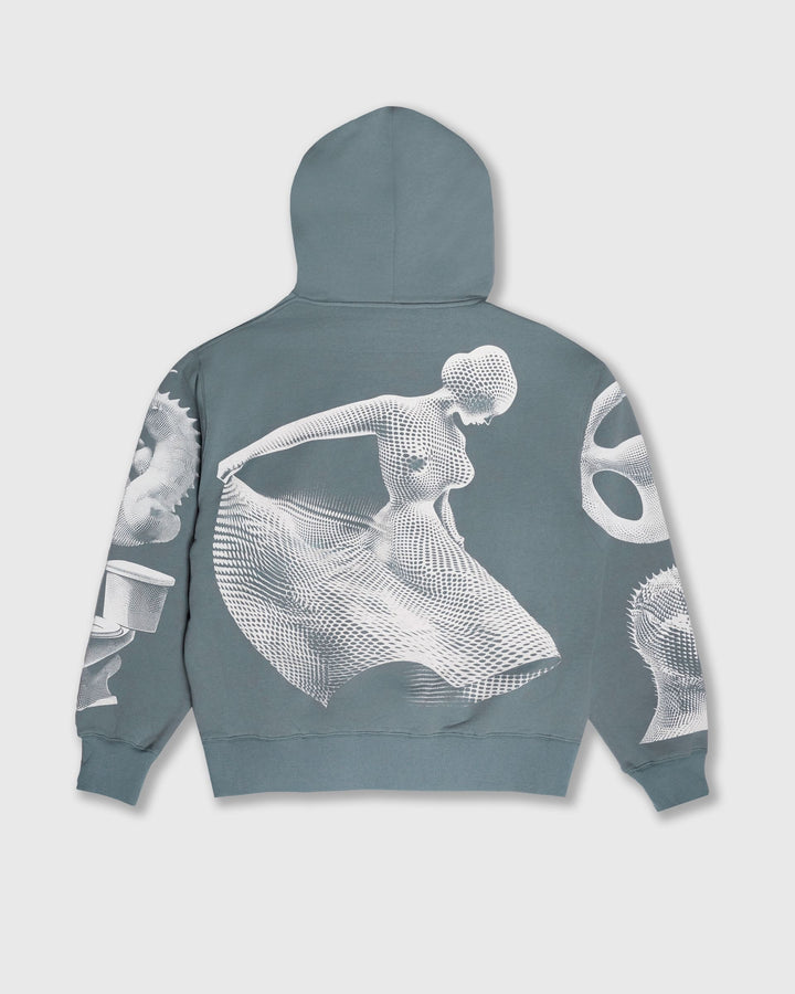 PLEASURES DYSFUNCTION HOODIE (P26SP014-GREY)