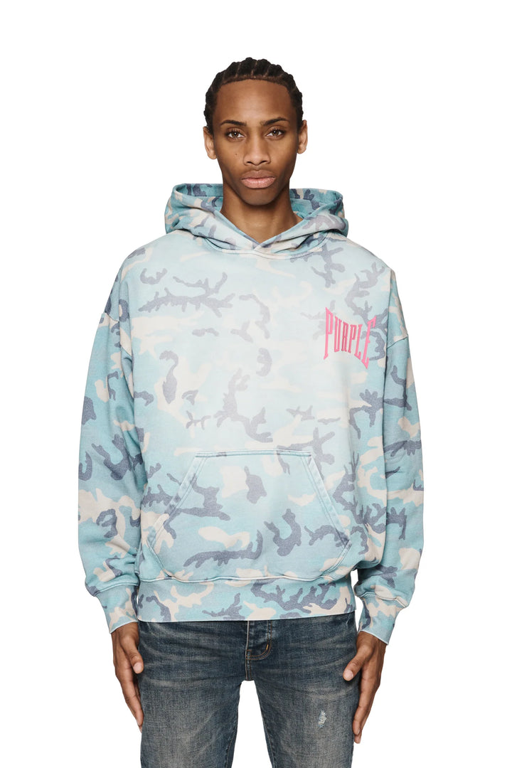 Purple Brand P401 AOP MFCA224 Faded Camo Hoodie - All Over Print
