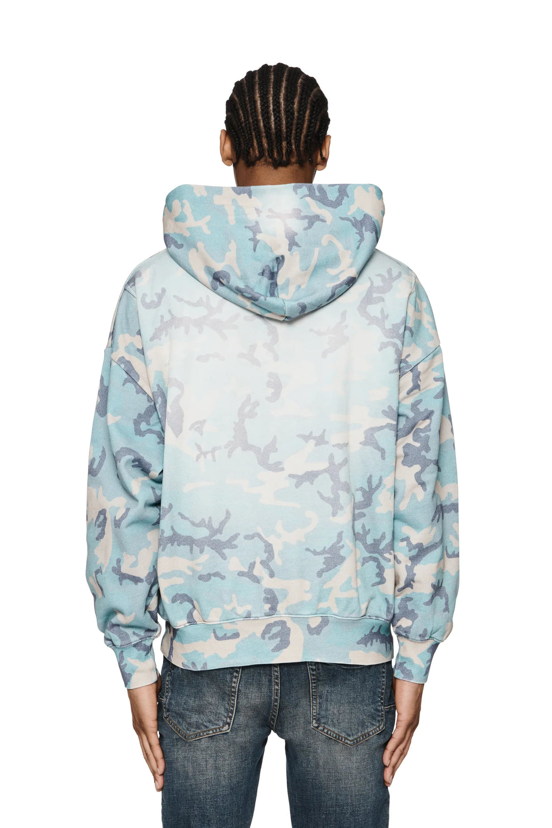 Purple Brand P401 AOP MFCA224 Faded Camo Hoodie - All Over Print