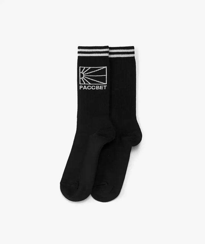 Rassvet Men Knit Logo Socks - Black