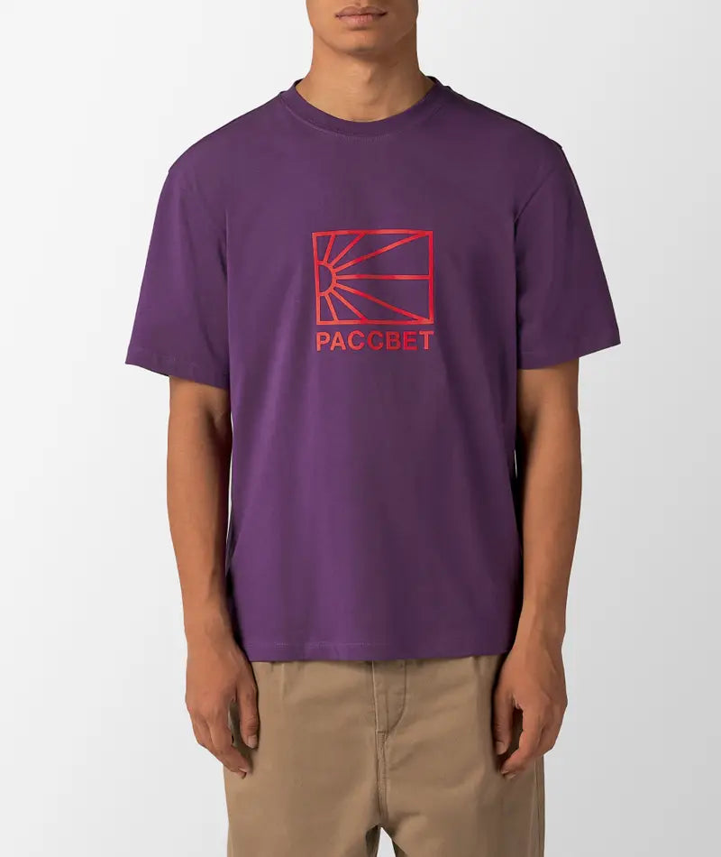 Rassvet Men Knit Big Logo T-Shirt - Purple