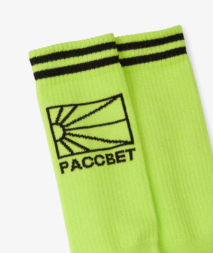 Rassvet Men Knit Logo Socks - Green