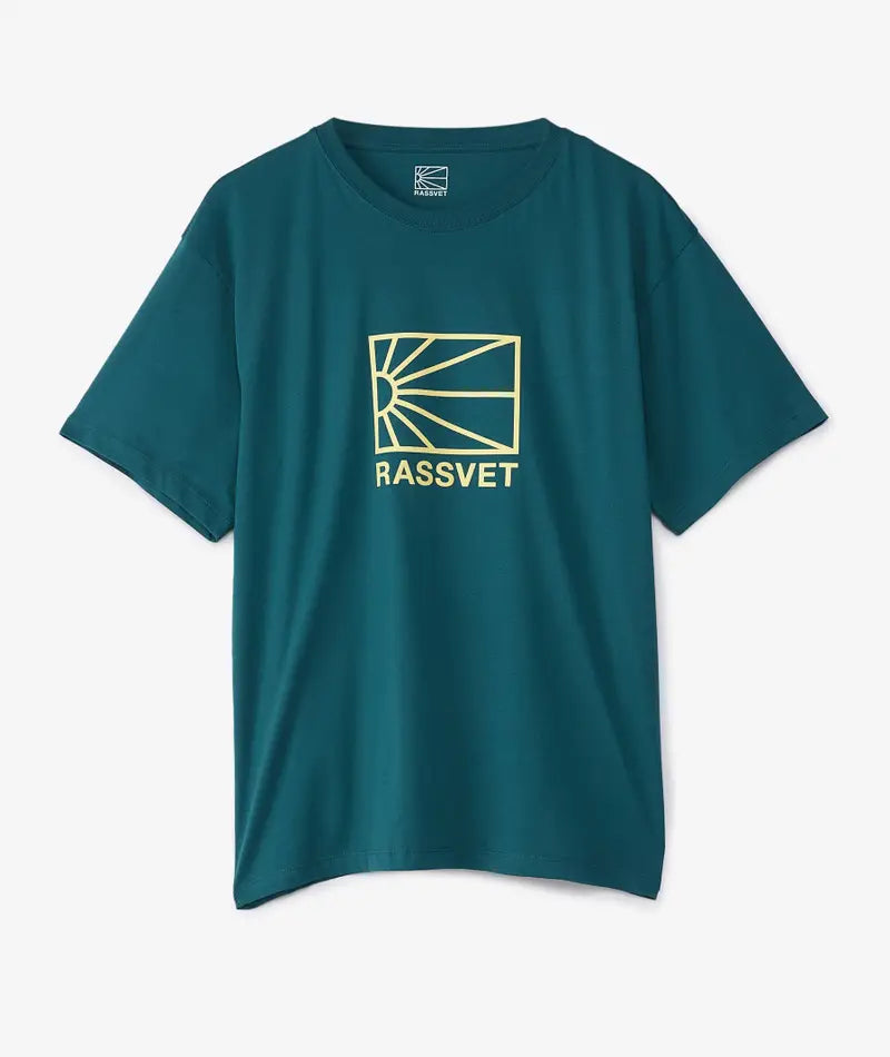 Rassvet Men Knit Big Logo T-Shirt - Dark Green