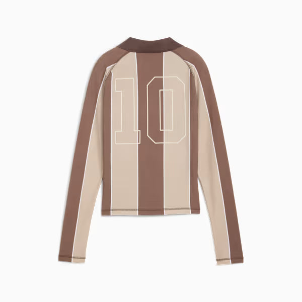 PUMA x KidSuper Women's Long Sleeve Jersey - Flat Bronze-AOP