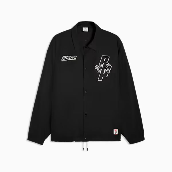 PUMA x REPRESENT Men's Coaches Jacket - PUMA Black