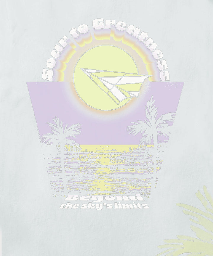 Paper Planes Soar To Greatness Tee - Barely Blue