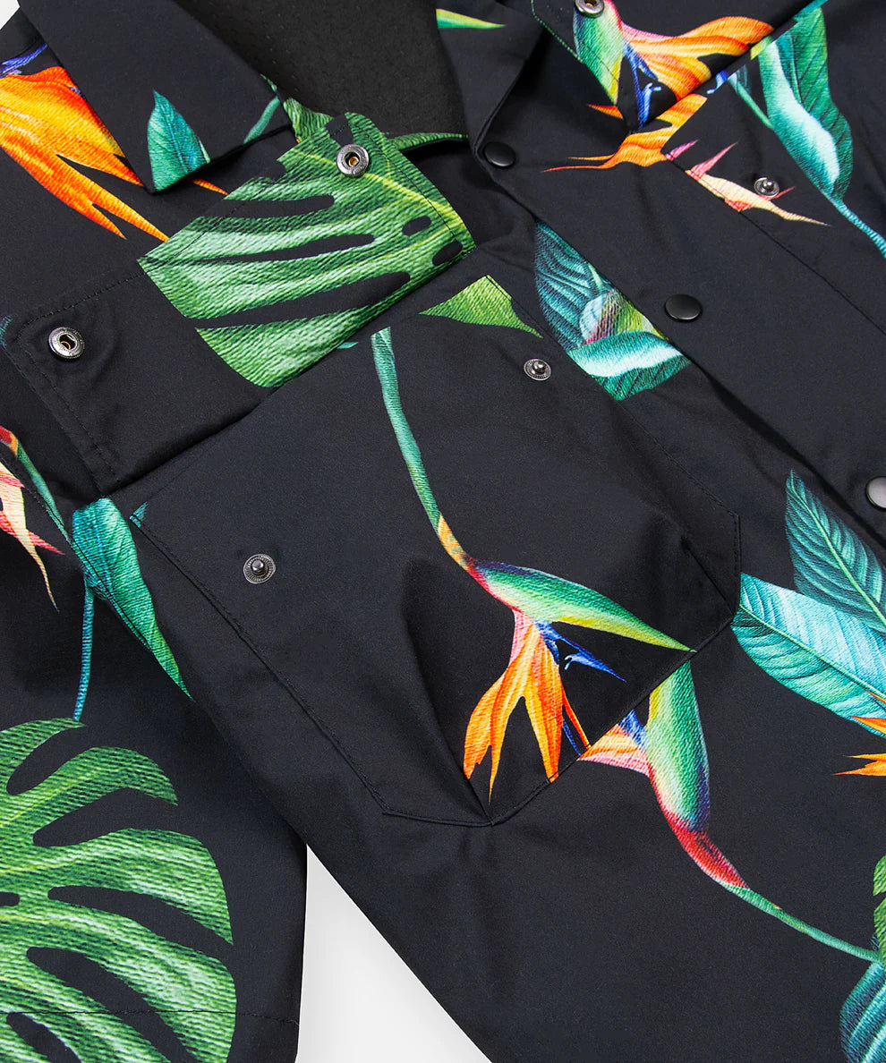 Paper Planes Bird Of Paradise Woven Shirt - Black