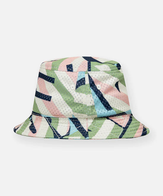 Paper Planes Diamond & Stripes Bucket Hat - Pink