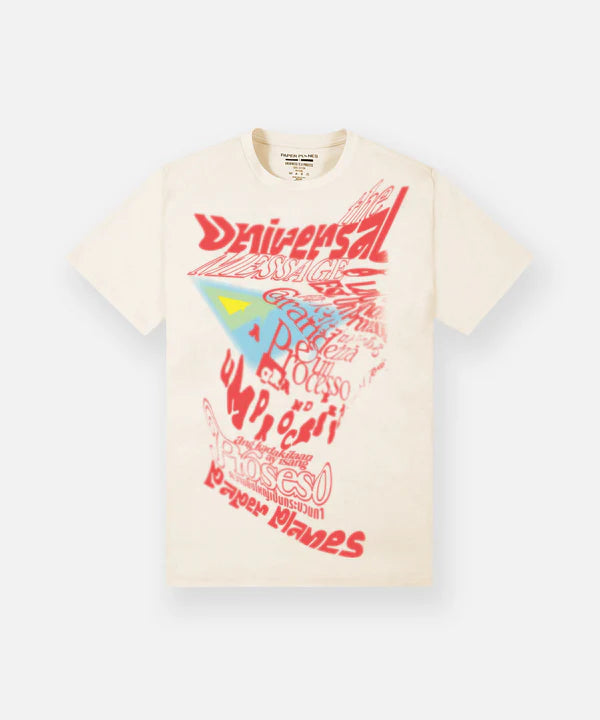 Paper Planes Universal Language Tee - Eggshell