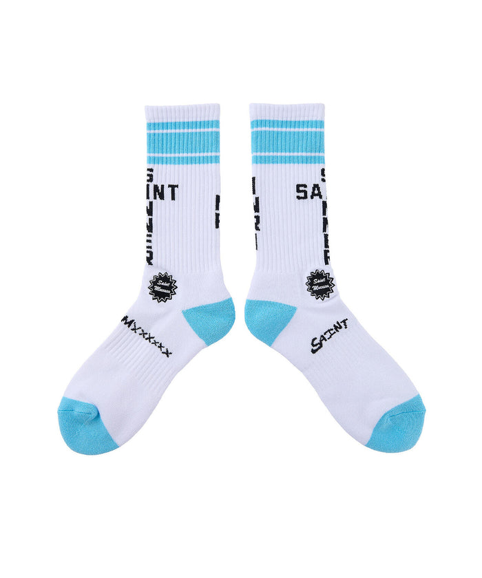 Saint Micheal Saint Sinner Socks - Sky Blue
