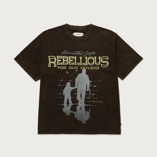 Honor The Gift Rebellious For Our Fathers T-Shirt - Black