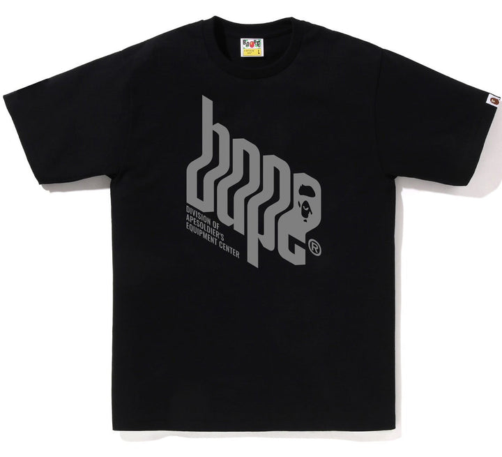 BAPE Reflector Equipment Center Logo Tee - Black