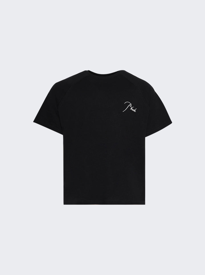 Rhude Classique Raglan Tee - Black/ White