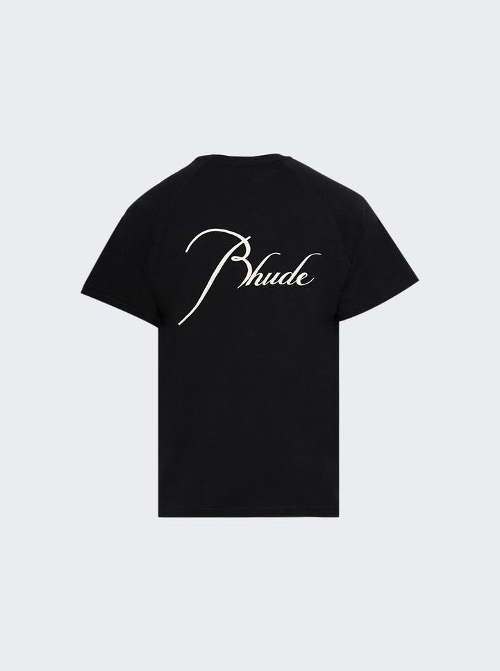 Rhude Classique Raglan Tee - Black/ White