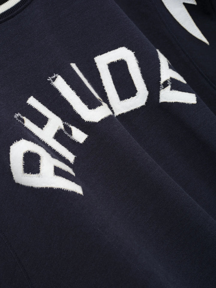 Rhude Logo Lightning Ringer Tee - Black / White