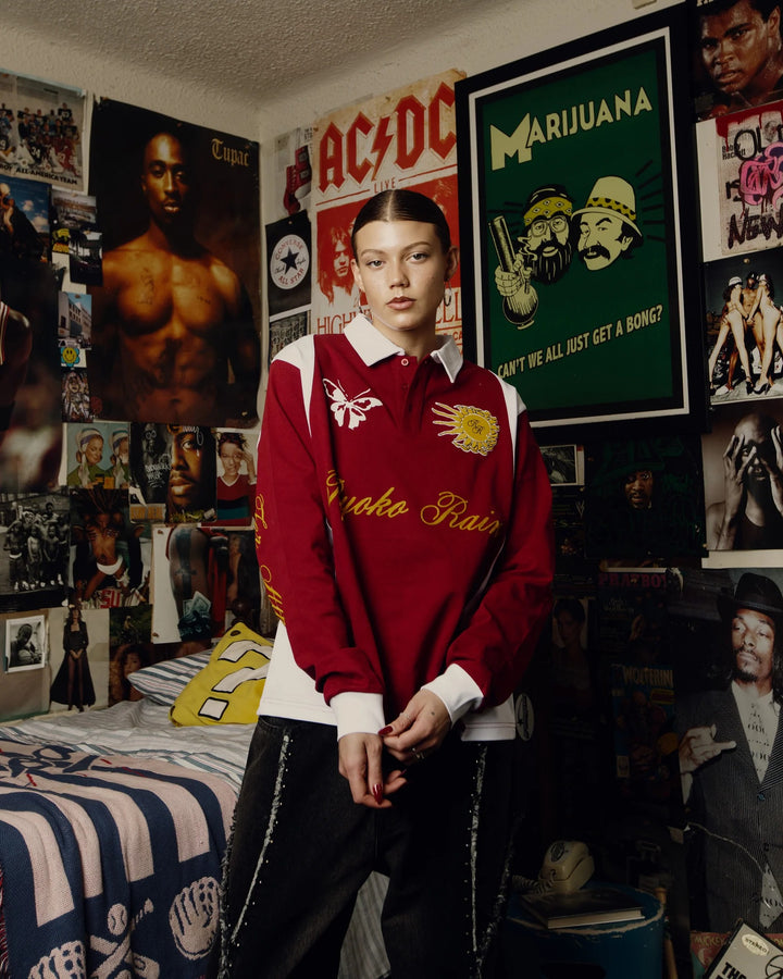 Ryoko Rain Long Sleeve Polo - Rugby