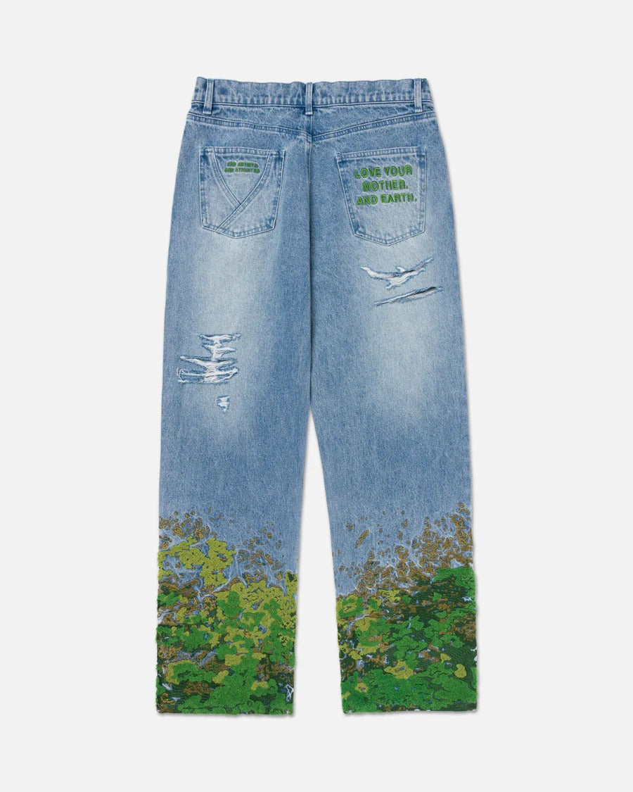 Ryoko Rain Moss Denim Jeans
