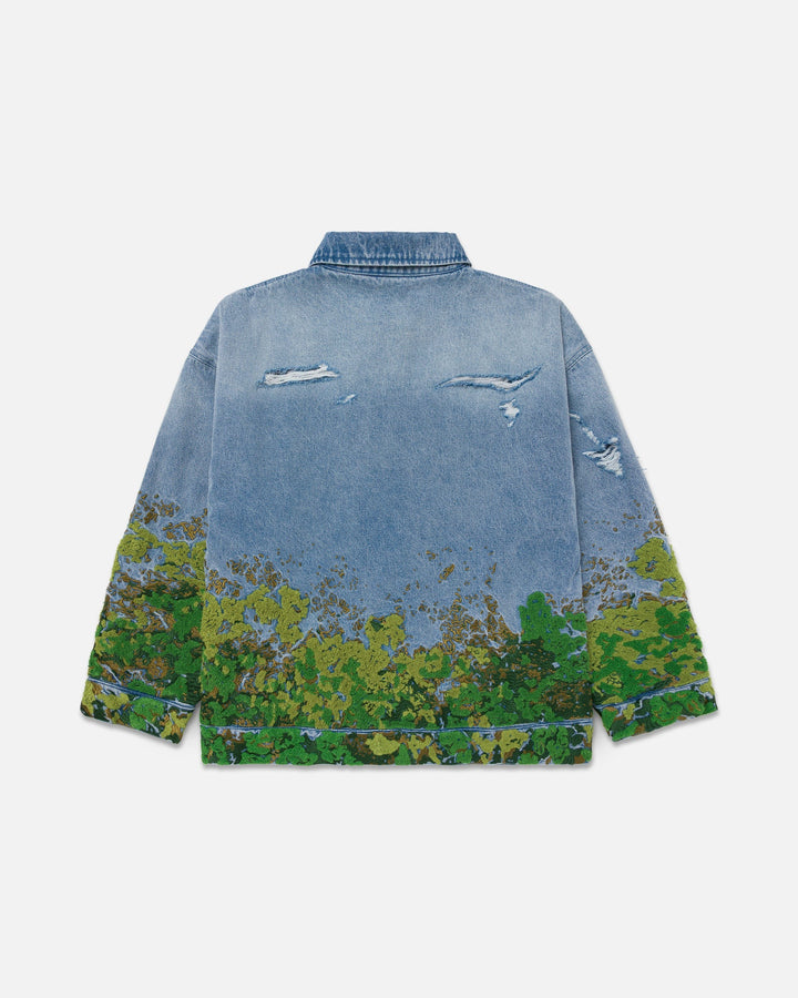 Ryoko Rain Moss Denim Work Jacket
