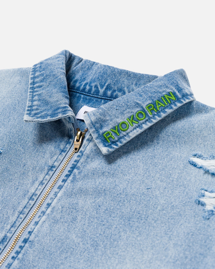Ryoko Rain Moss Denim Work Jacket