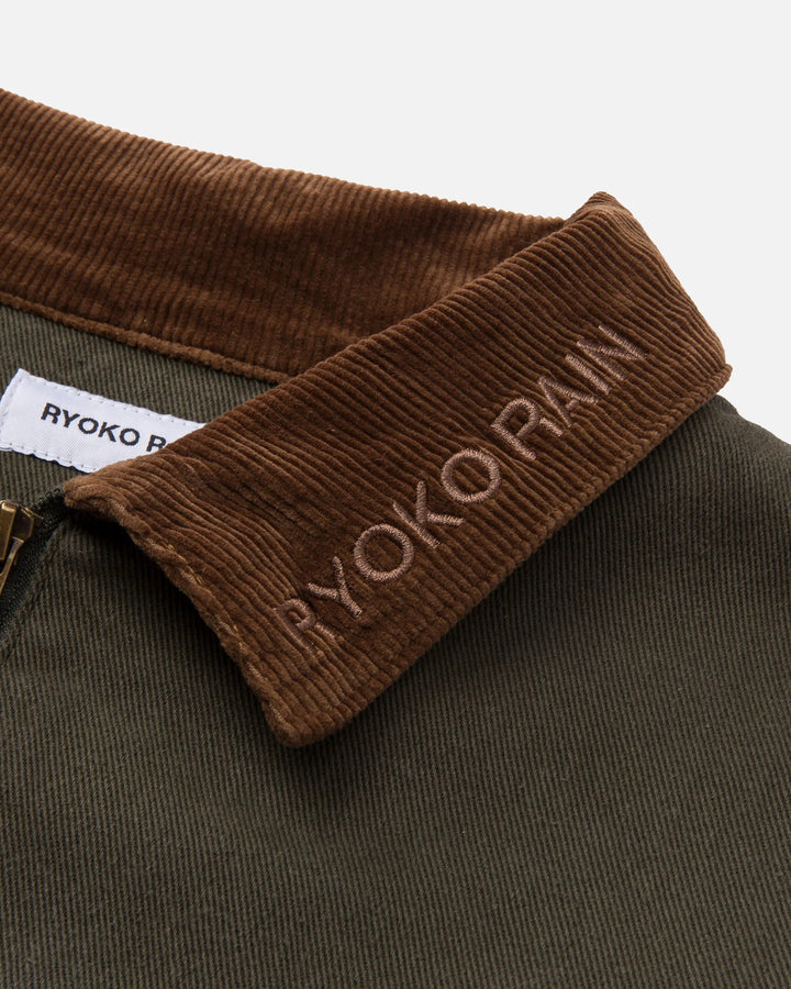 Ryoko Rain Butterfly Work Jacket - Green