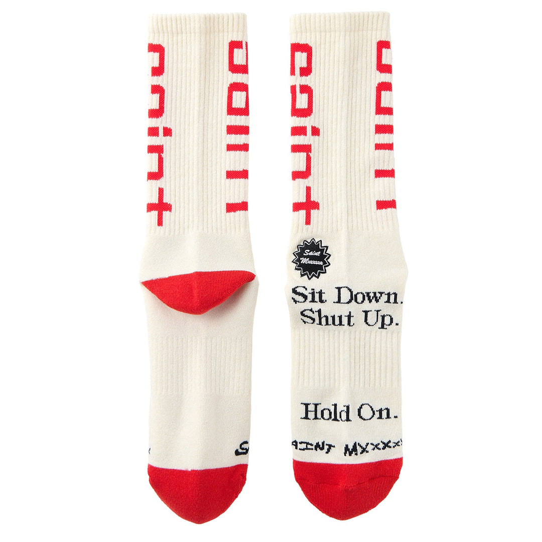 Saint Micheal Sit Down Socks - Ecru