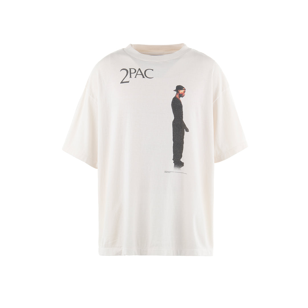 Saint Micheal 2PAC Tee - White