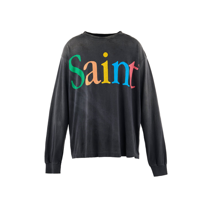 Saint Micheal Saint Long Sleeve Tee - Black
