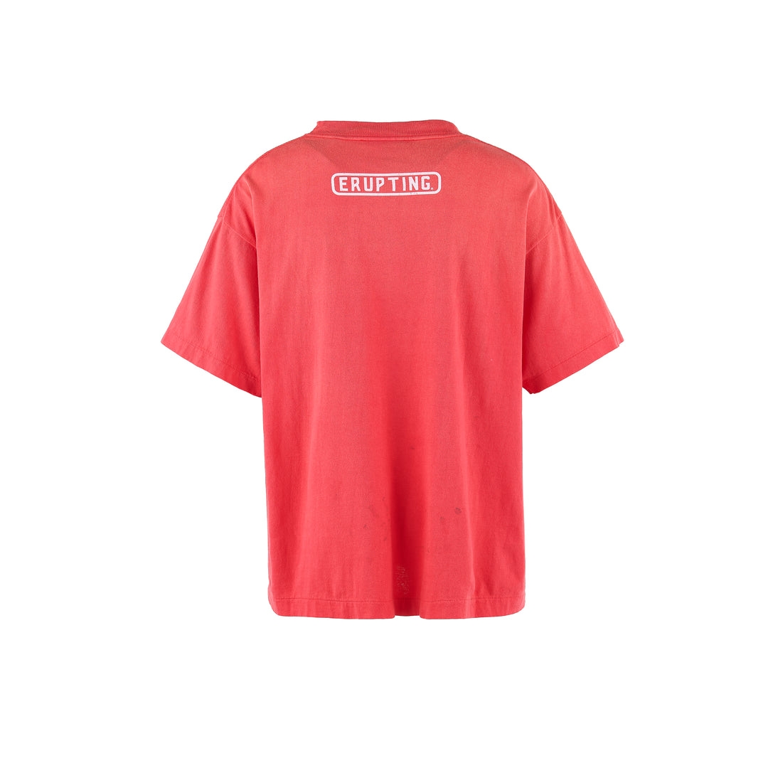 Saint Micheal Erupting Tee - Pink Red