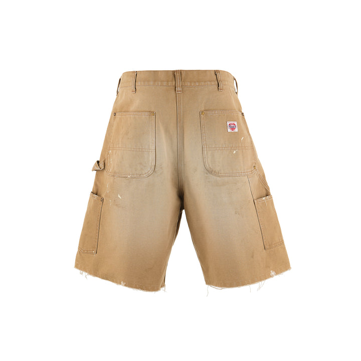 Saint Micheal Double Knee Shorts - Beige