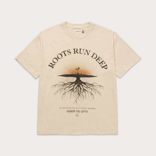 Honor The Gift Roots Run Deep T-Shirt - Bone
