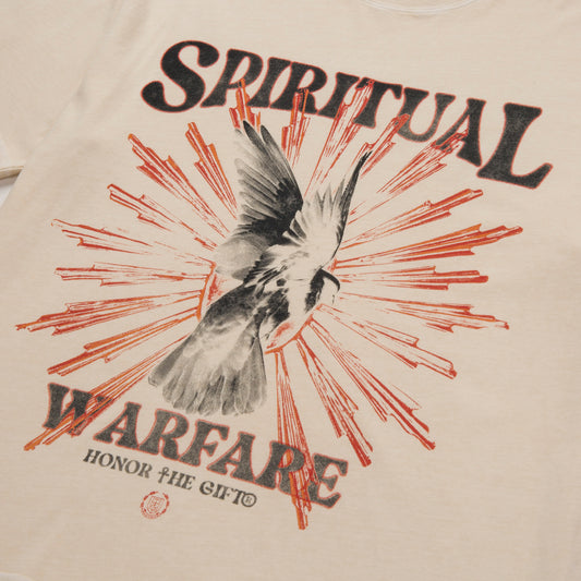 Honor The Gift Spiritual Conflict T-Shirt - Bone