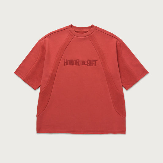 Honor The Gift S/S Panel Terry Jumper - Red