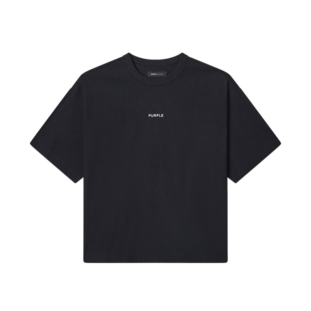 Purple Brand M1057 Black JBAG225 Arched Gothic Wordmark Tee - Black