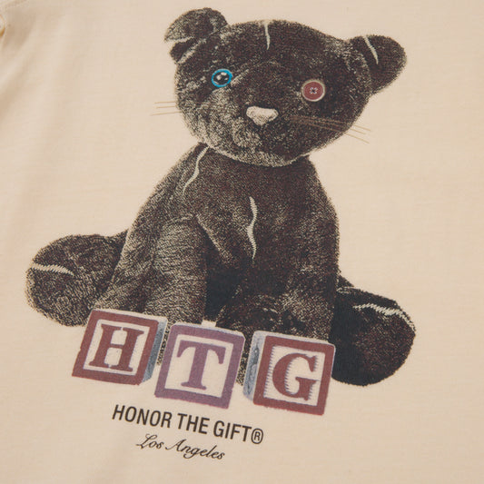 Honor The Gift For Children Kids Stuffed Panther T-Shirt - Bone
