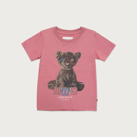 Honor The Gift For Children Kids Stuffed Panther T-Shirt - Mauve