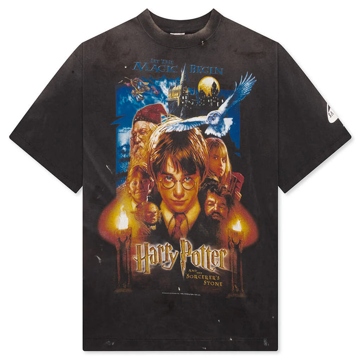 Saint Micheal  X Harry Potter Sorcerer's Stone SS Tee - Black