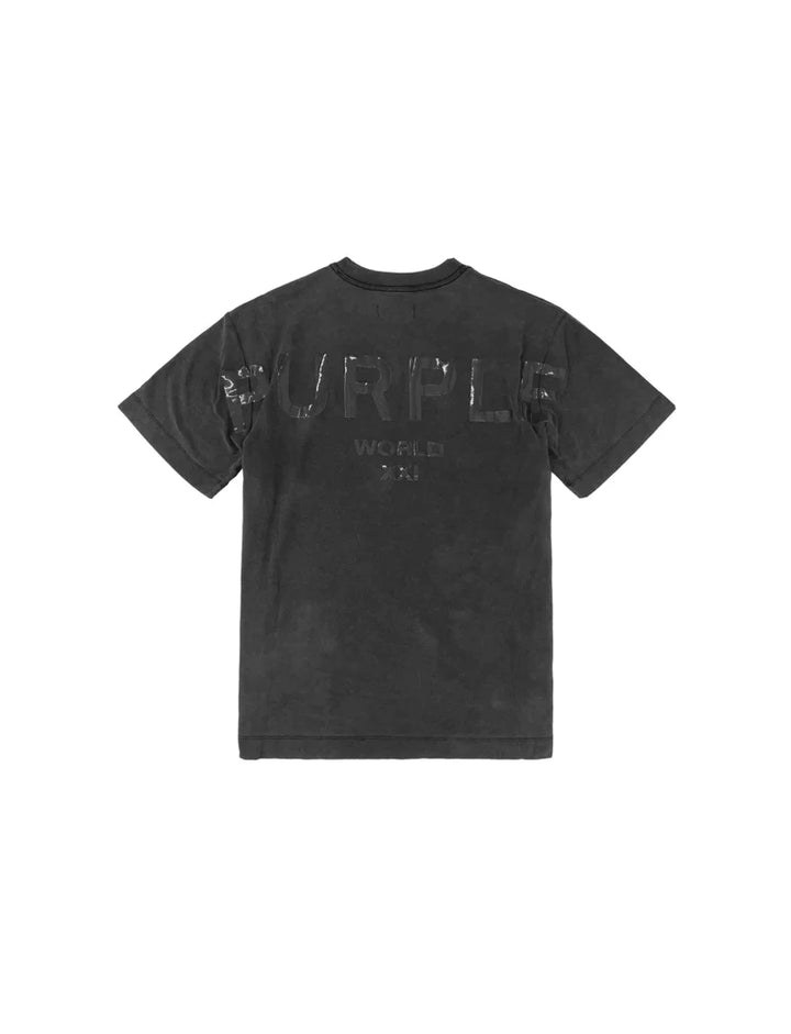 Purple Brand P104 Black JBBW224 Textured Jersey SS T-Shirt - Black