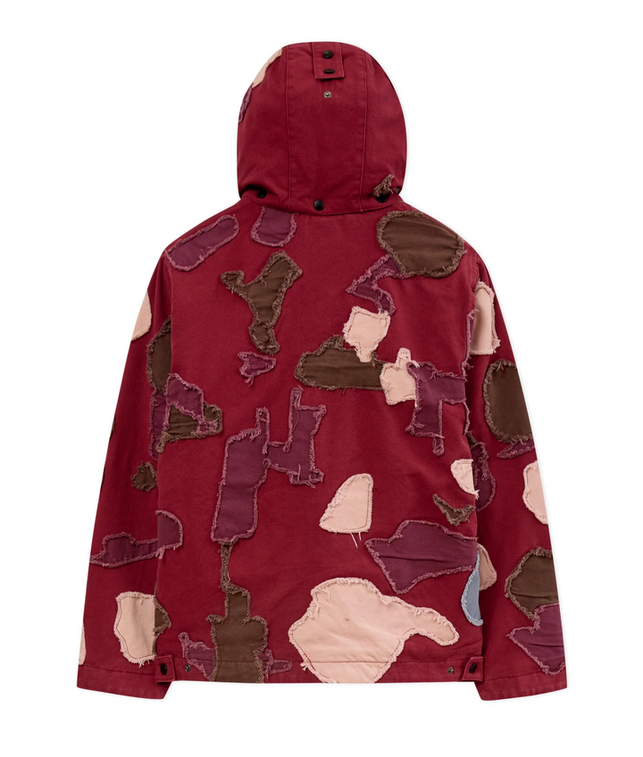 KidSuper Studios Collaged Man Puffer - Burgundy