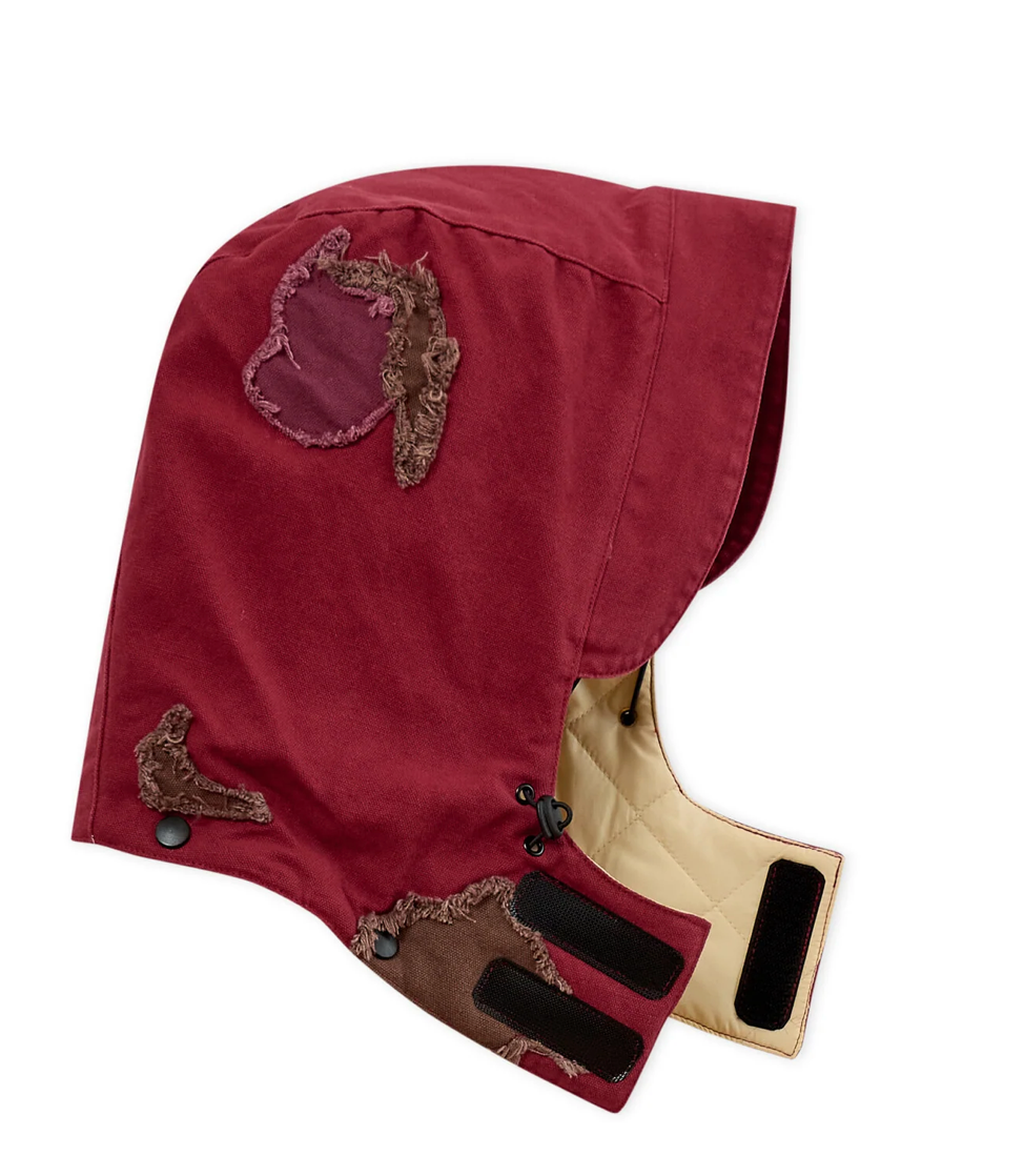 KidSuper Studios Collaged Man Puffer - Burgundy